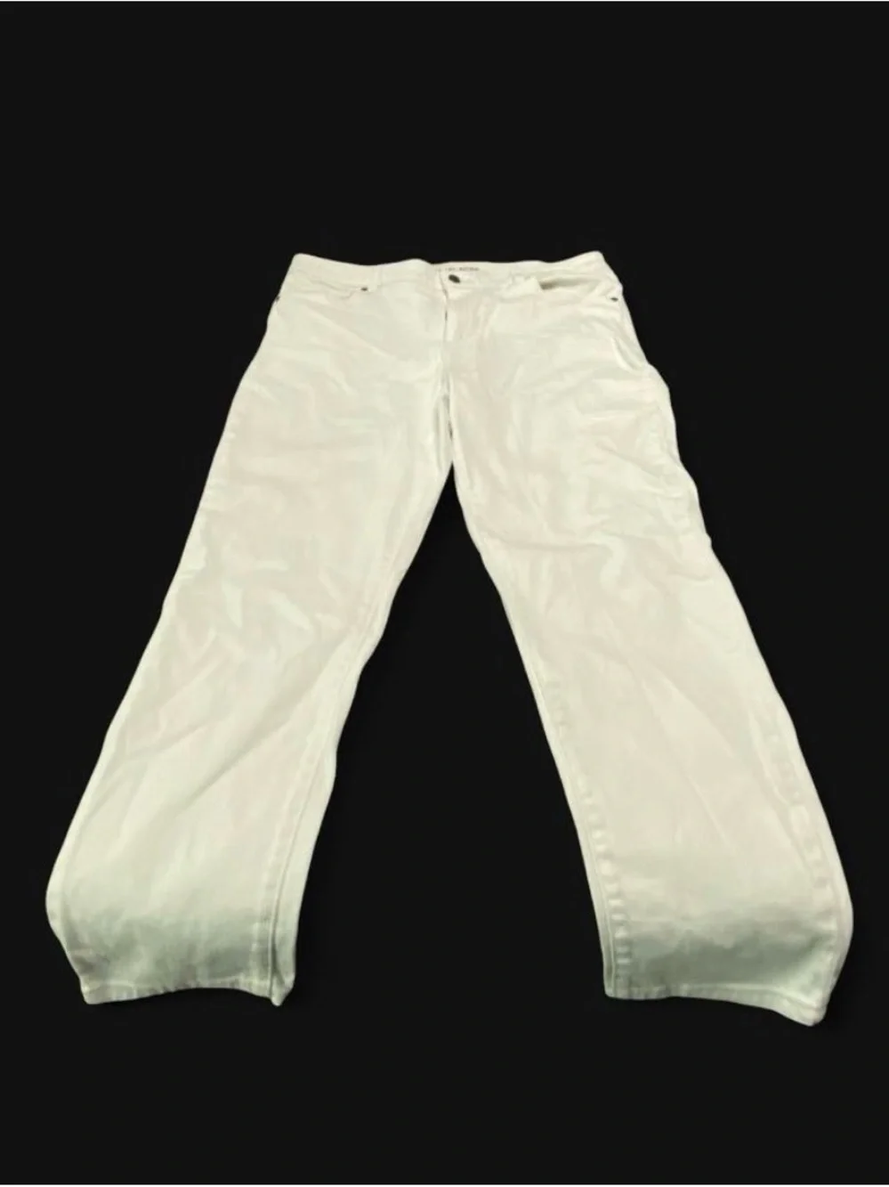 Michael Kors Cream/White Jeans with Logo Waistband